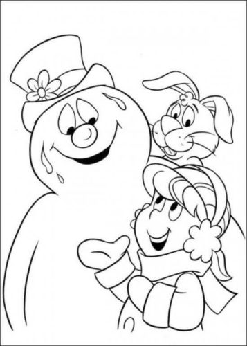 Frosty Karen and Hocus Pocus Coloring Page