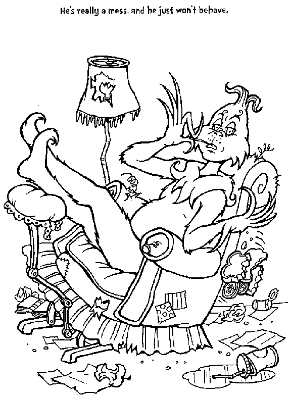 25 How The Grinch Stole Christmas Coloring Pages Printable