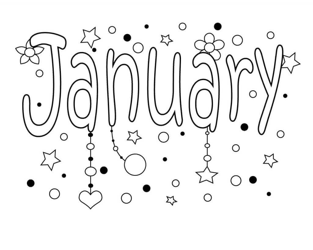 Free January Coloring Pages Printable