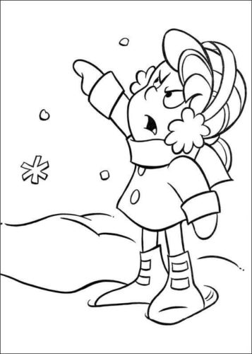 Karen Frosty The Snowman Coloring Page