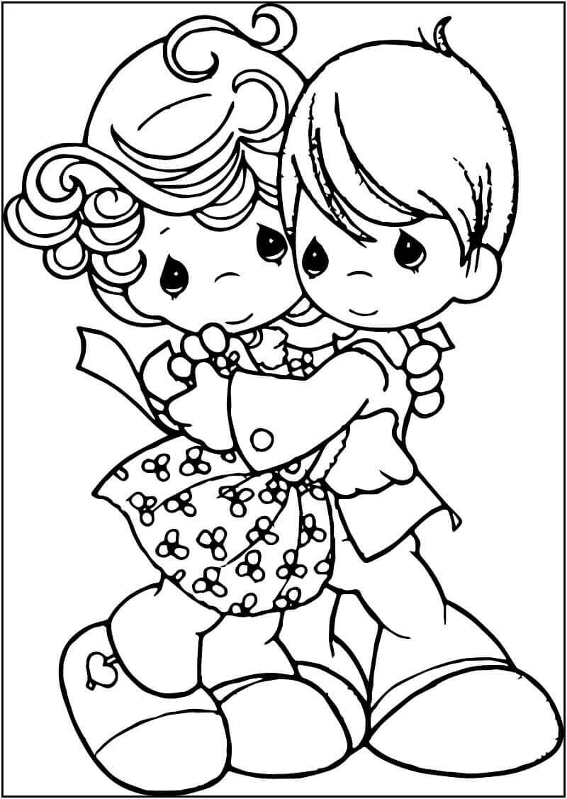 National Hug Day Coloring Page National Hug Day Coloring Page