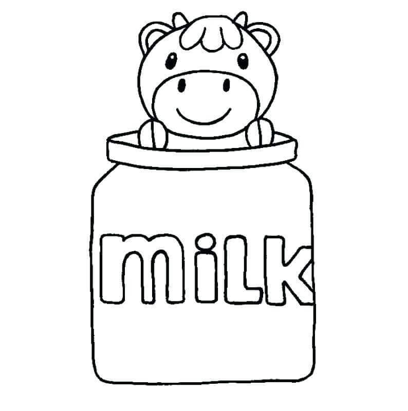 National Milk Day Coloring Page