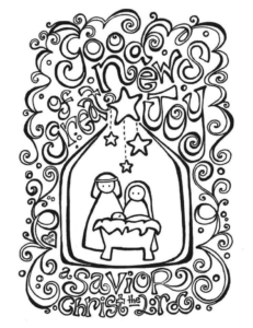 Nativity Coloring Pages For Adults Nativity Coloring Pages For Adults