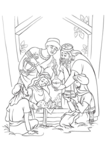 Nativity Coloring Pages Printable Nativity Coloring Pages Printable