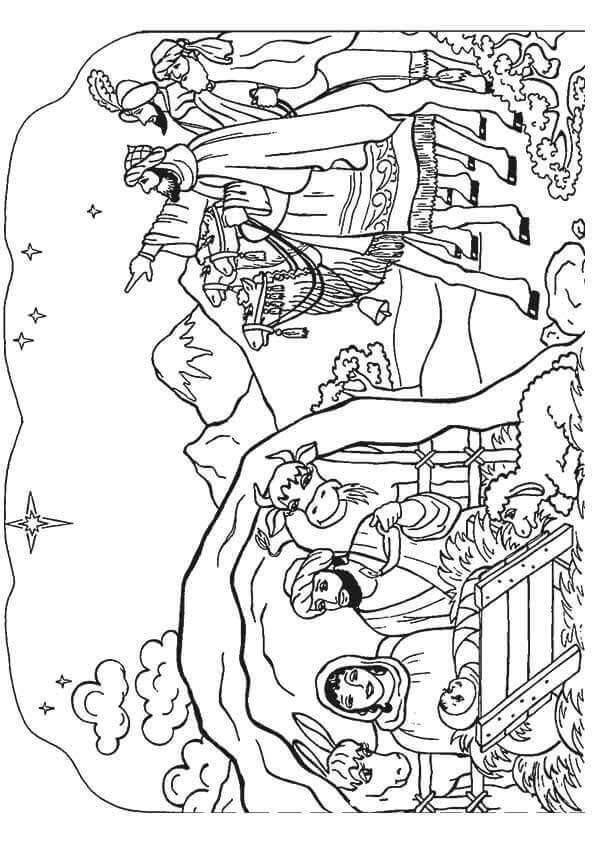 Free Nativity Coloring Pages Printable