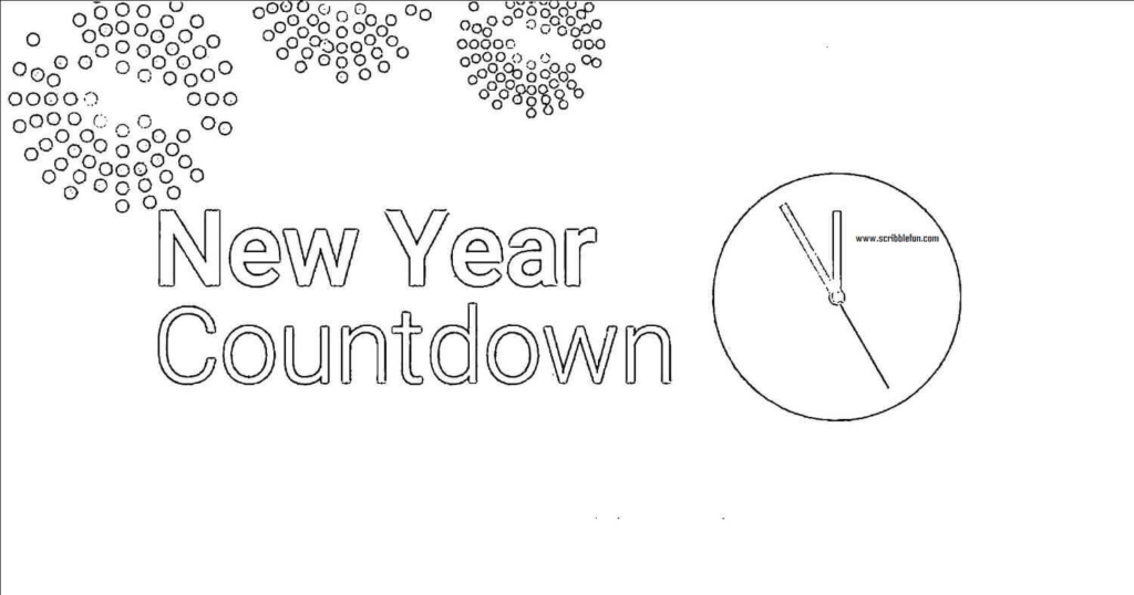Free New Year 2019 Coloring Pages Printable