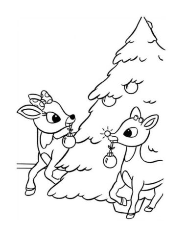 Rudolph Coloring Pages To Print