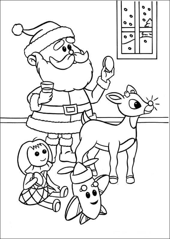 Rudolph The Red Nosed Reindeer Film Coloring Pages
