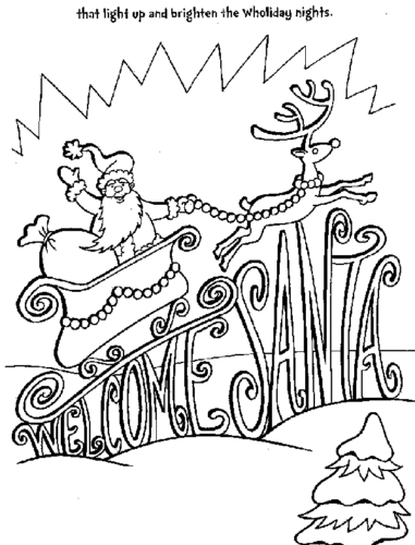 Santa In Whoville Coloring Page