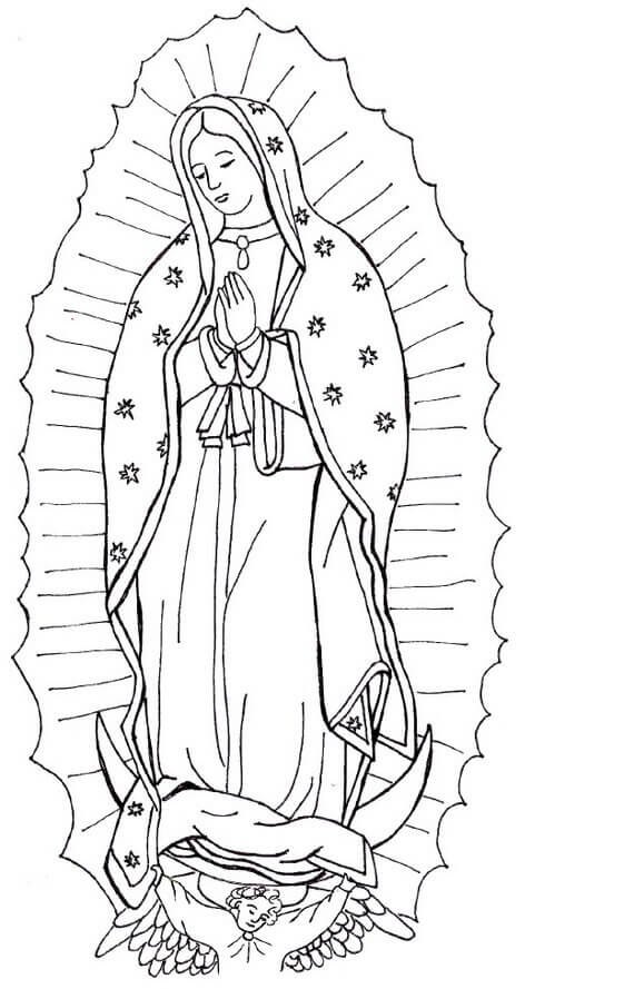 Solemnity of Mary Coloring Page