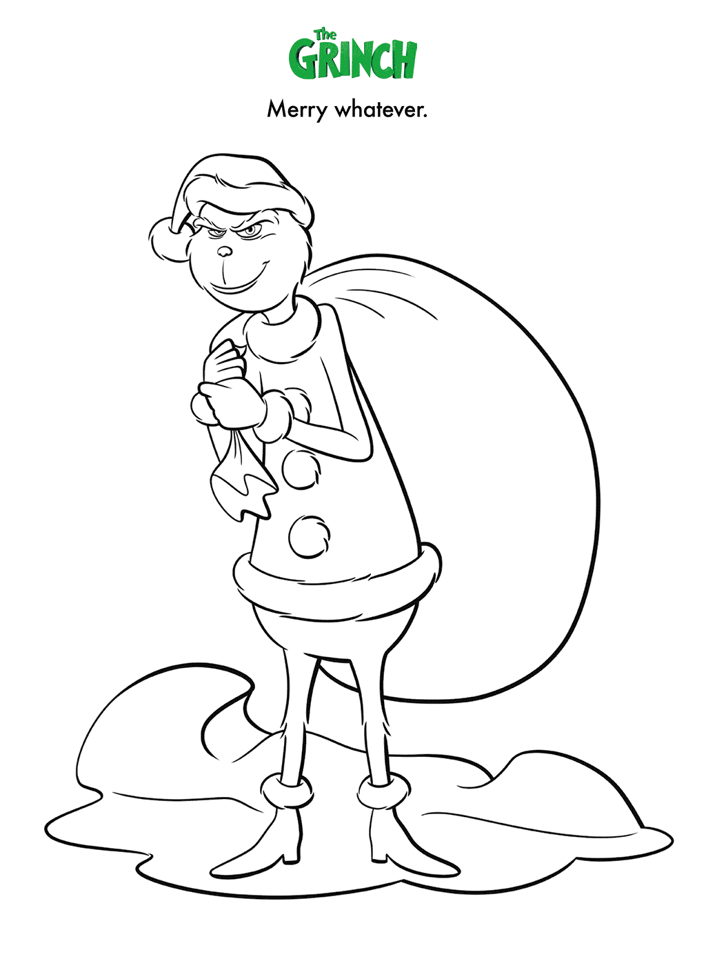 Free Grinch Coloring Sheets Printable Printable World Holiday