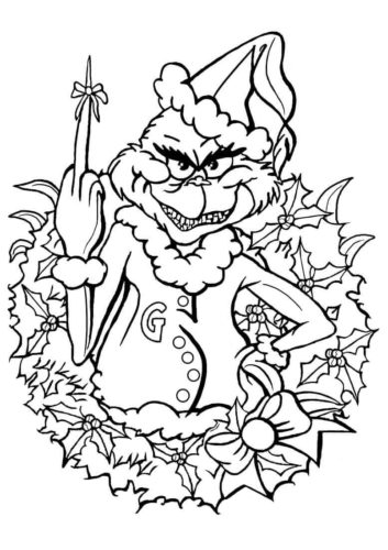 The Grinch Coloring Pictures Printable
