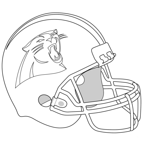 Carolina Panthers Helmet Coloring Page