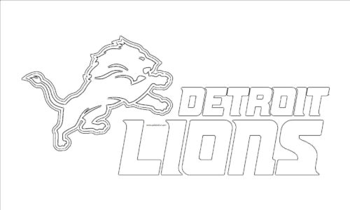 Detroit Lions Logo Coloring Page