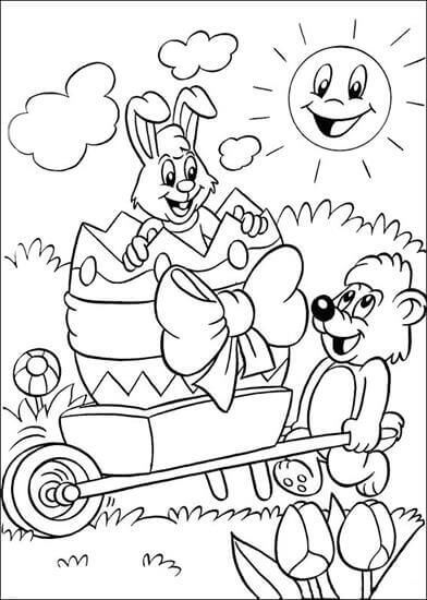 Easter Bunny Coloring Images To Print