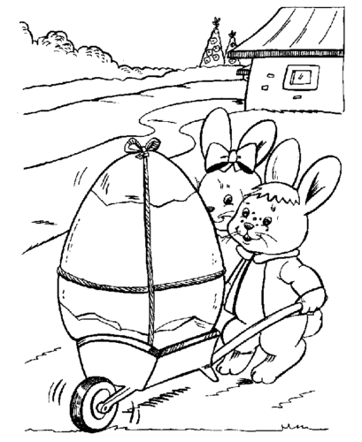 Easter Bunny Coloring Sheets