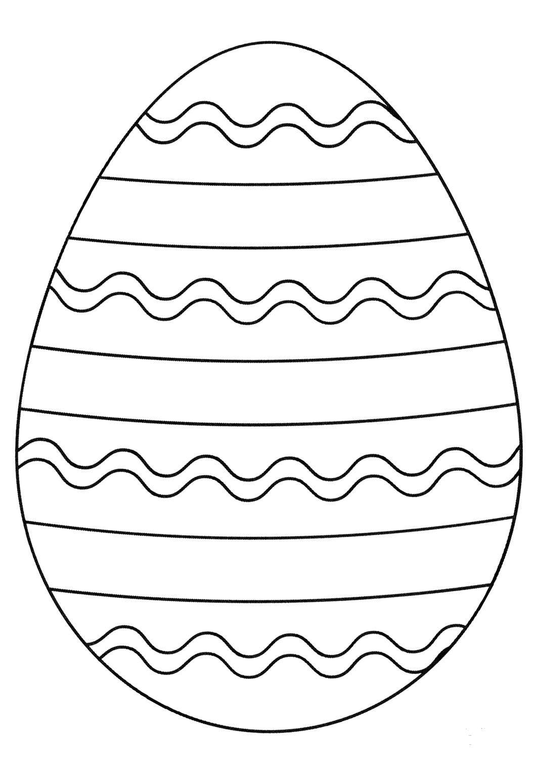Easter Egg Colouring Templates Easter Egg Colouring Templates