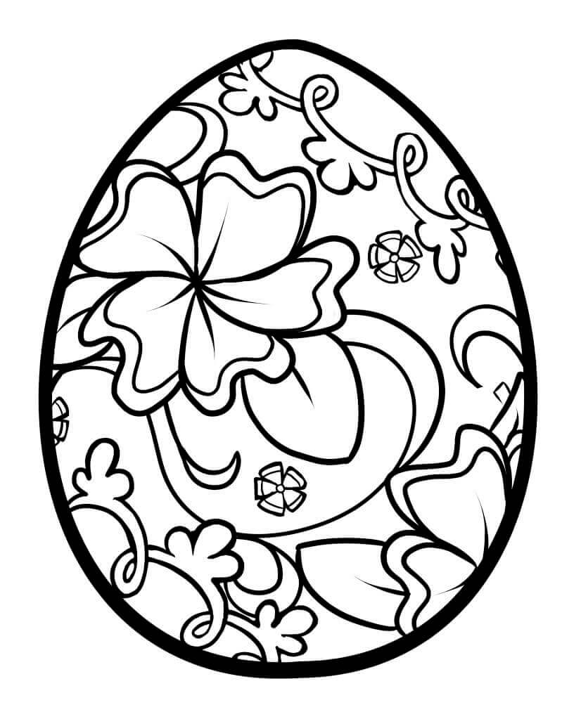 Easter Egg Coloring Page Printable
