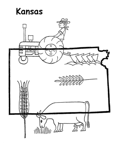 Kansas Day Coloring Pages Free Printable