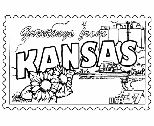 Free Kansas Day Coloring Pages Printable