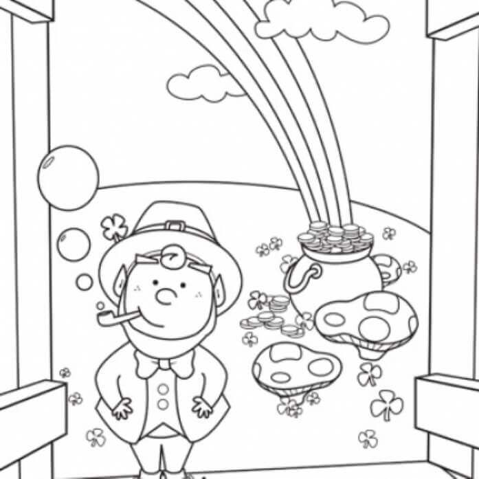 Coloring Pages For Leprechaun Trap