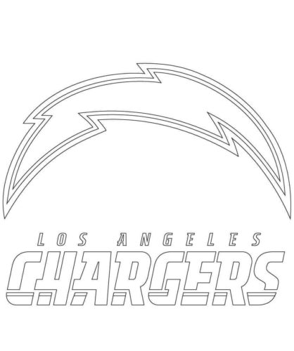Los Angeles Chargers Coloring Page NFL