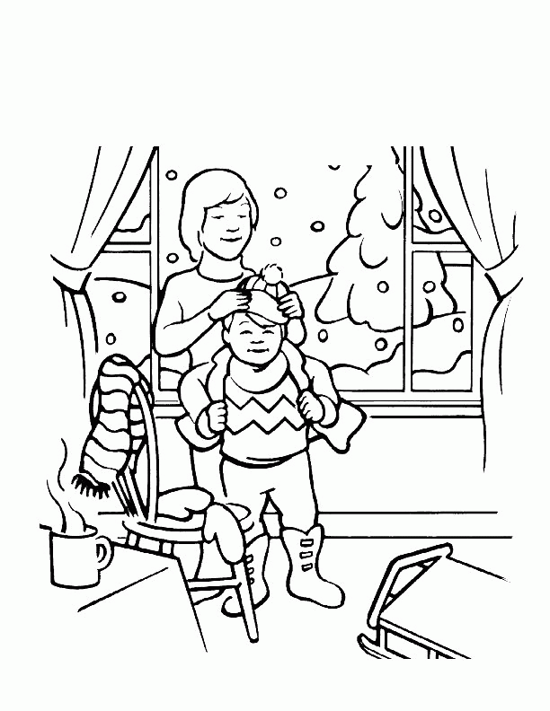 Snow Coloring Pages To Print