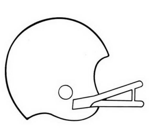 Super Bowl Helmet Coloring Page