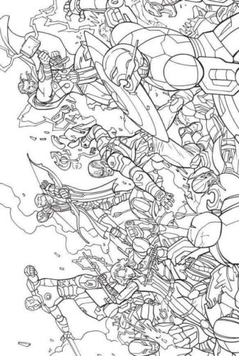 Avengers 2012 Coloring Page