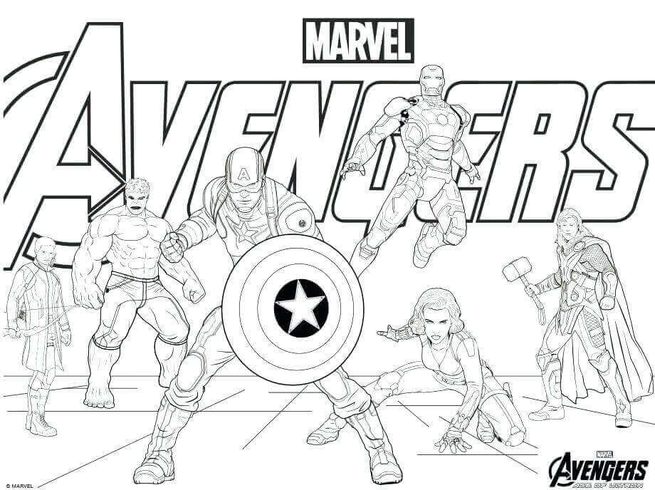 Avengers Infinity War Coloring Page