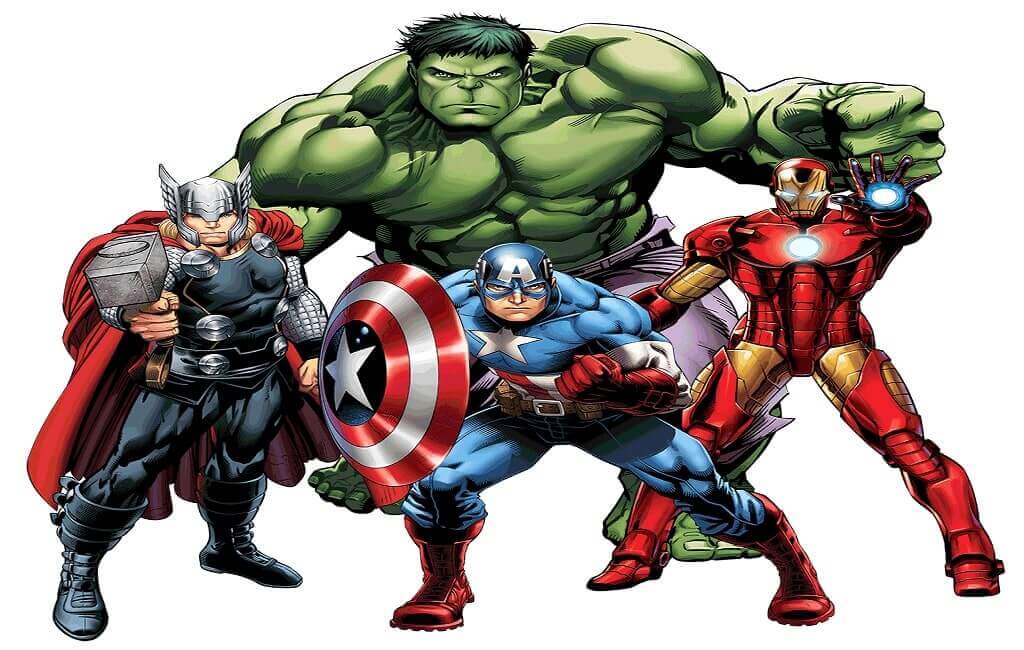 Avengers Easy Superhero Coloring Pages - Coloring and Drawing