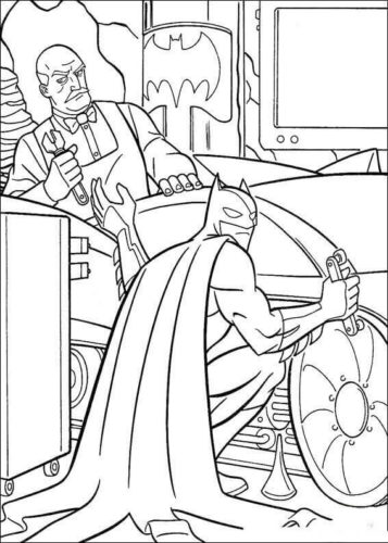 Batman And Alfred Pennyworth Coloring Page