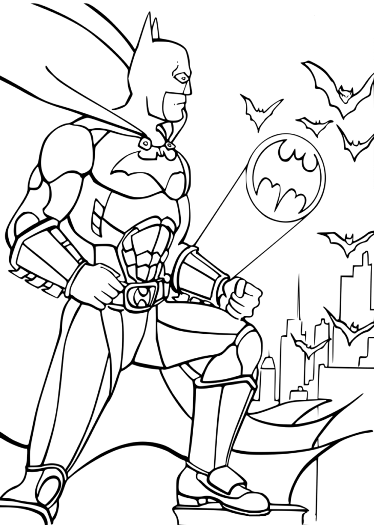 30 Free Batman Coloring Pages Printable