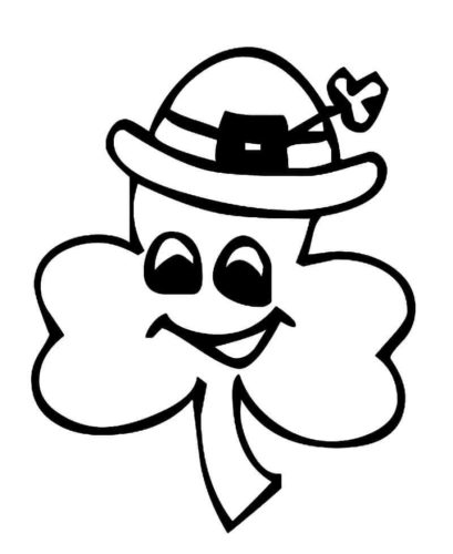 Cute Shamrock Coloring Page