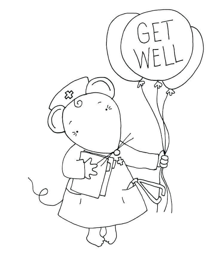 20 Free Get Well Soon Coloring Pages Printable