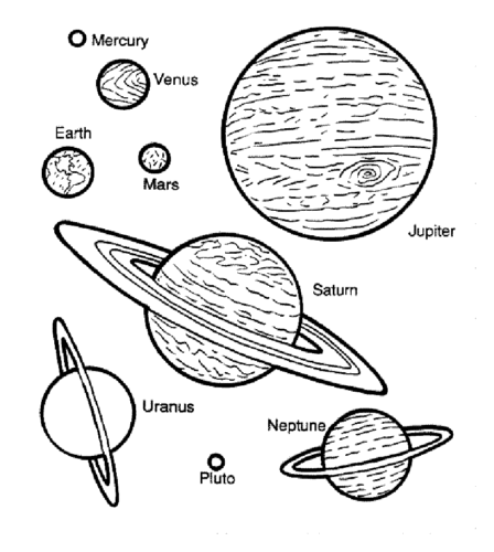 Free Printable Outer Space Coloring Page