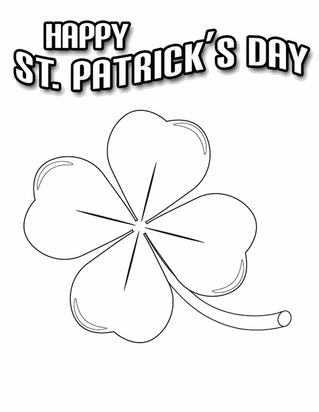 Download 25 Free Shamrock Coloring Pages Printable