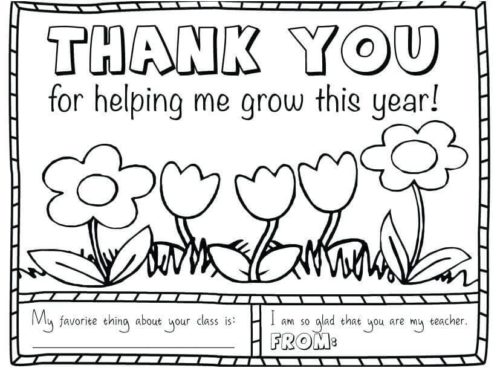 Free Printable Teacher Appreciation Week Coloring Pages