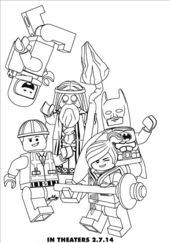 Free Printable The Lego Movie Second Part Coloring Pages