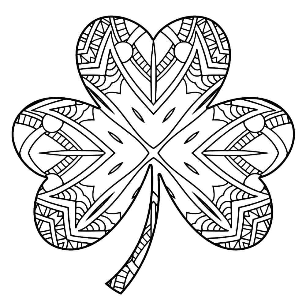 Download 25 Free Shamrock Coloring Pages Printable