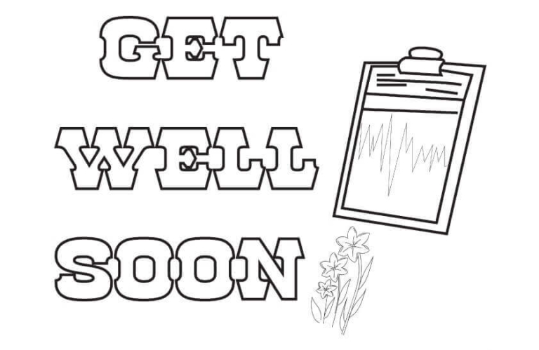 20 Free Get Well Soon Coloring Pages Printable