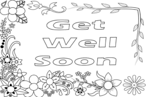 20 Free Get Well Soon Coloring Pages Printable