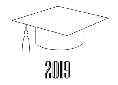 Graduation 2019 Coloring Page