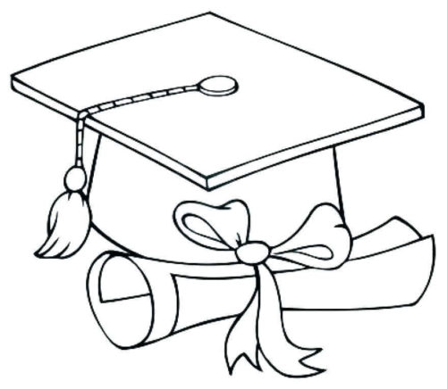 Graduation Essentials Coloring Page