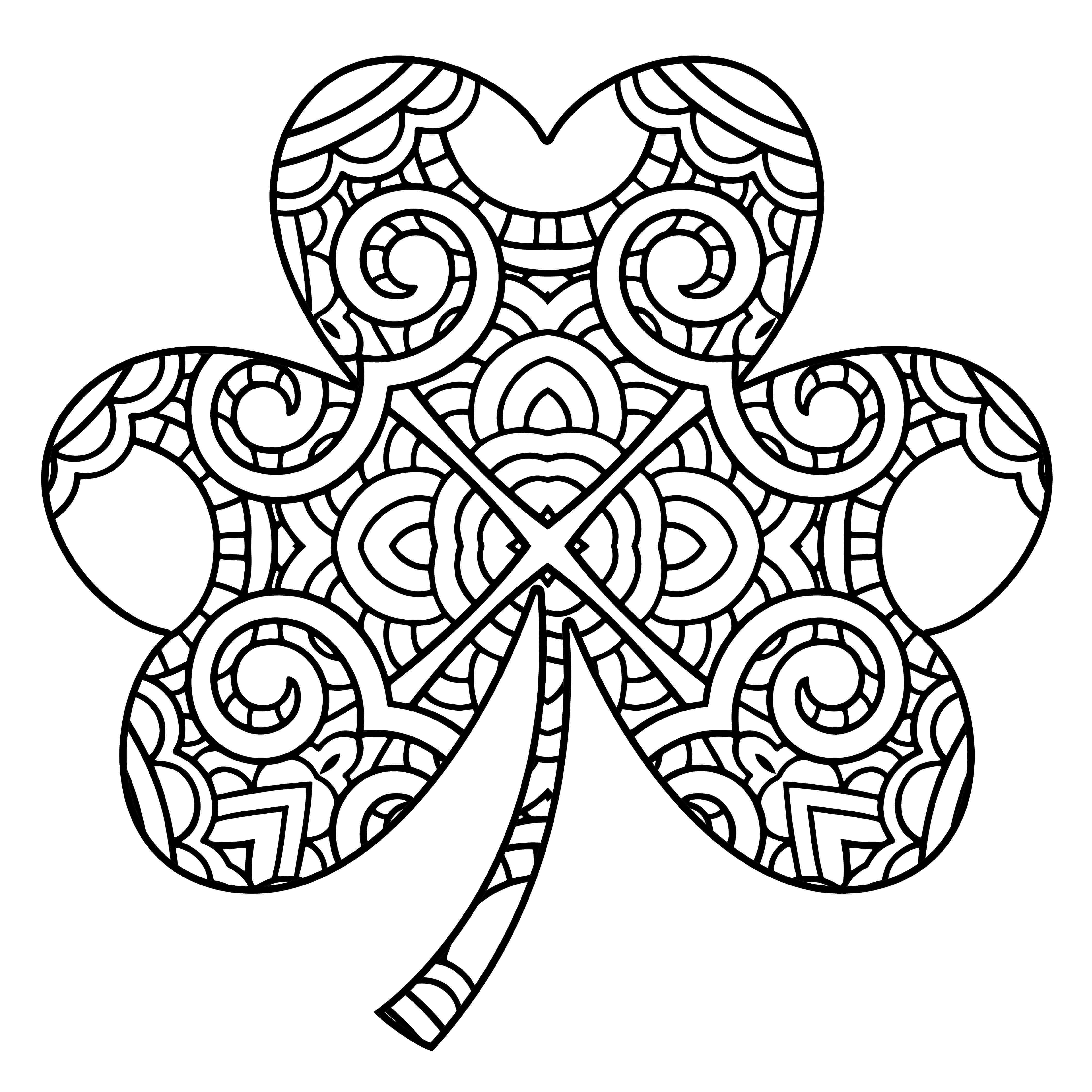 25 Free Shamrock  Coloring  Pages  Printable