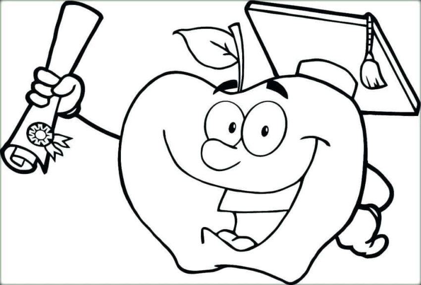 20 Free Kindergarten Graduation Coloring Pages Printable