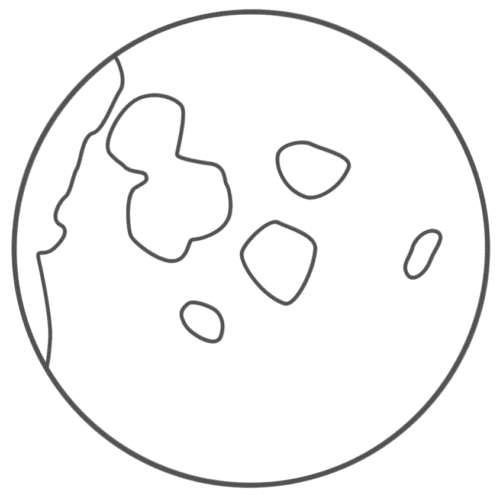 Moon Coloring Page