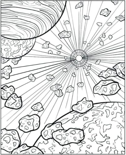Outer Space Coloring Picture To Print