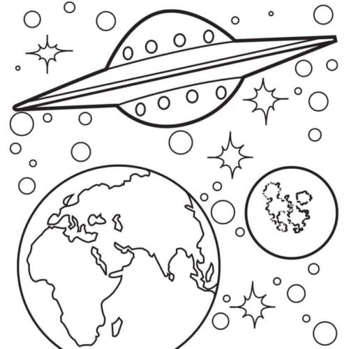 20 Free Space Coloring Pages Printable