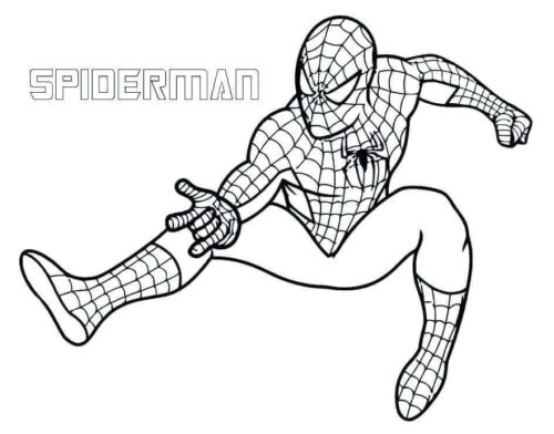Spiderman Avengers Endgame Coloring Page